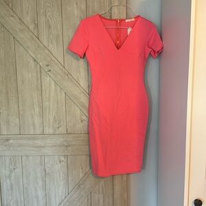 Cefian hot pink pencil dress size medium new with tags